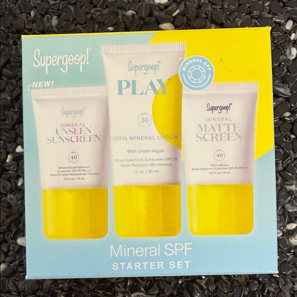 Supergoop! Mineral SPF Starter Set - Blue and Yellow